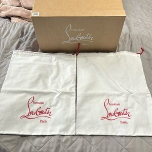 Set of 2 Christian Louboutin shoe bags NEW